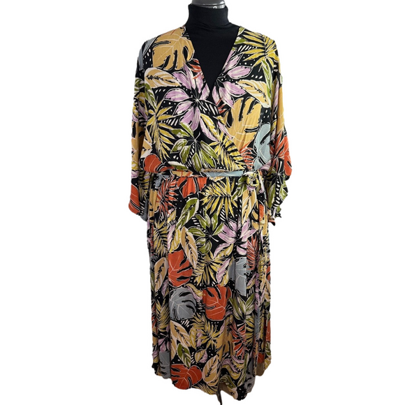 Loralette By City Chic Dotty Palm Day Date Printed Maxi Dress SKU0082 - Picture 6 of 15